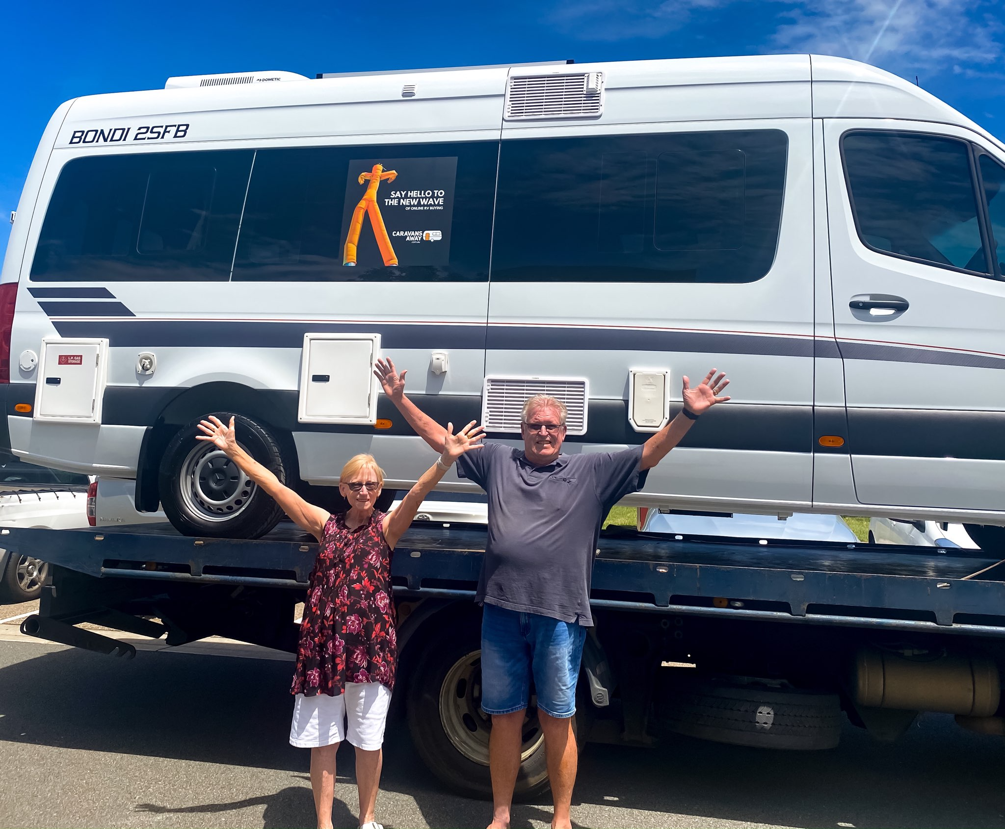 Winnebago wanderers get set for adventure in new campervan