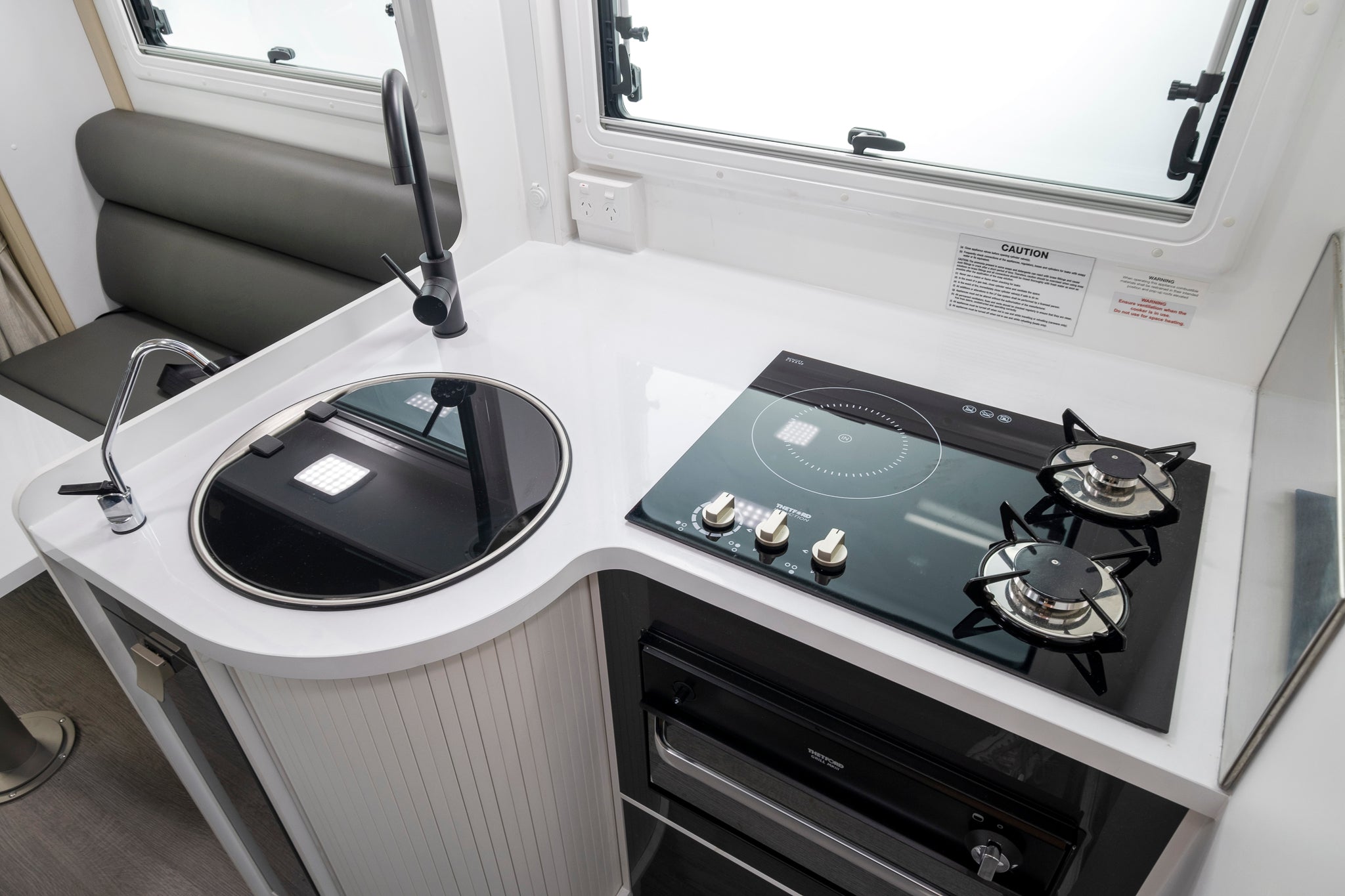 Iluka interior oven and stove view