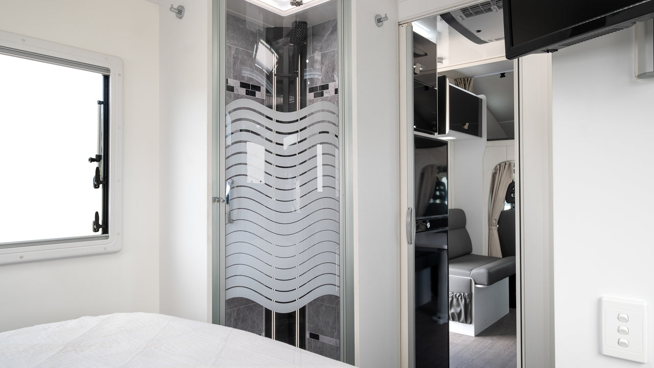 Winnebago Iluka interior view of shower