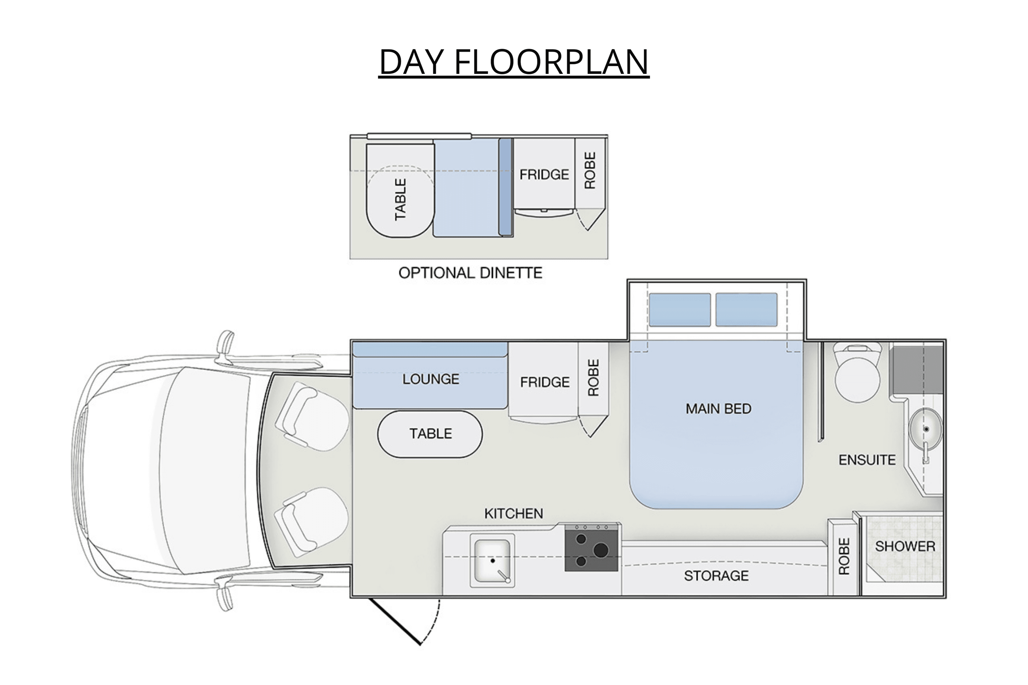 MY24 WINNEBAGO COOGEE floorplan