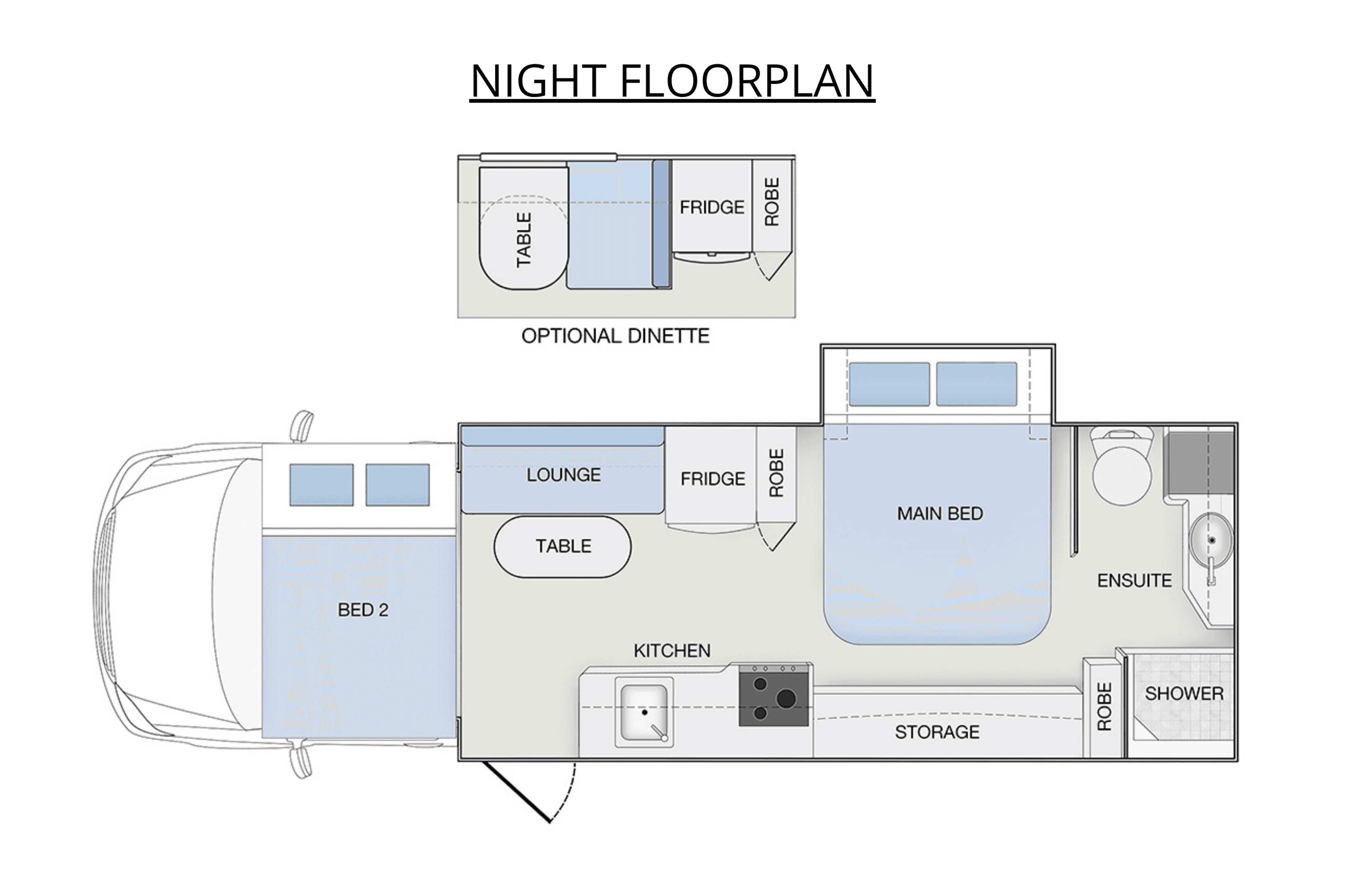 MY24 WINNEBAGO COOGEE floorplan