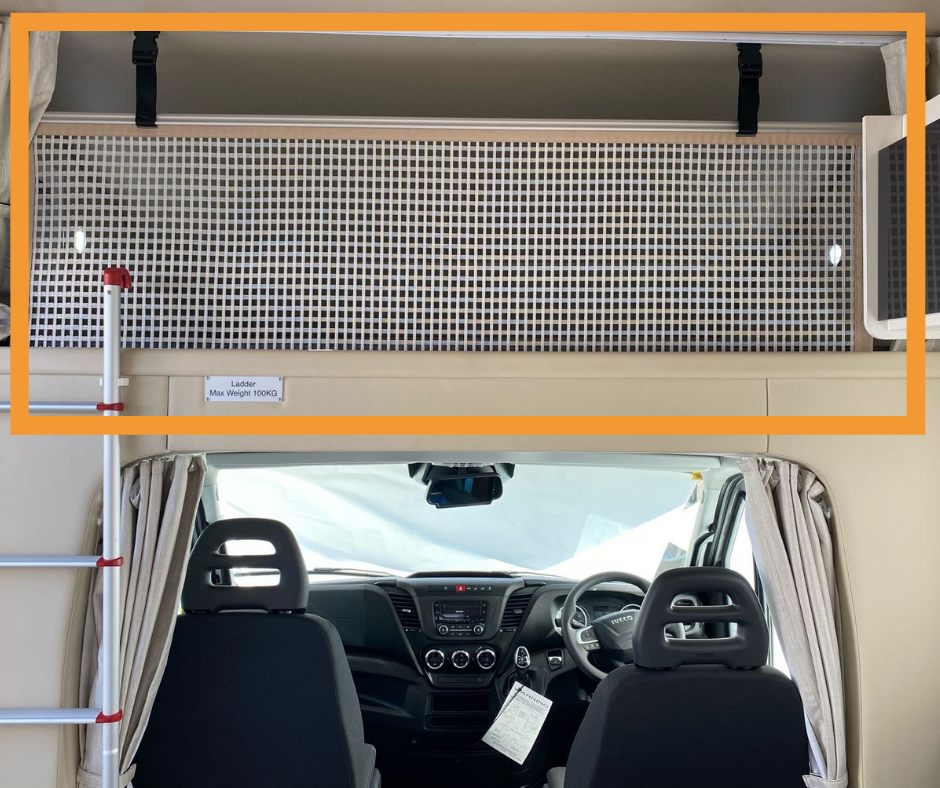 over cab motorhome bed