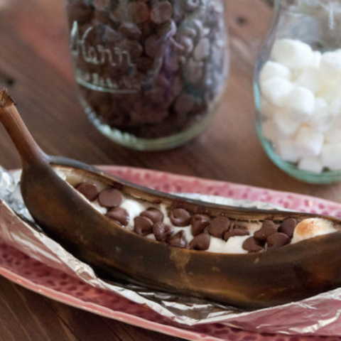 Chocolate marshmallow banana