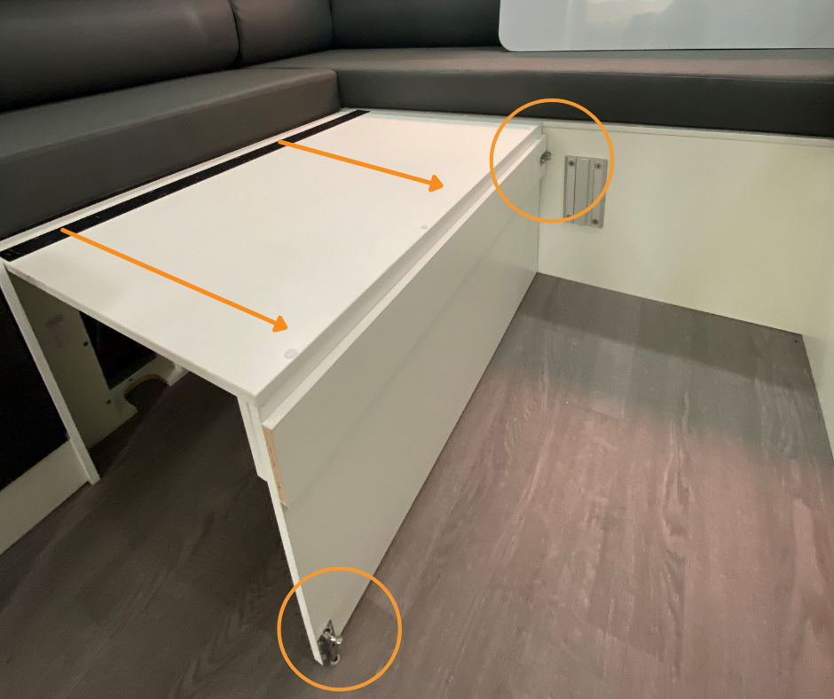 RV back bed build process