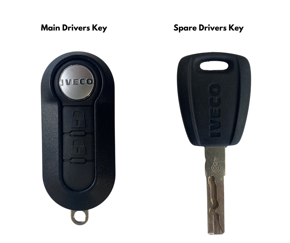 two main Iveco motorhome keys