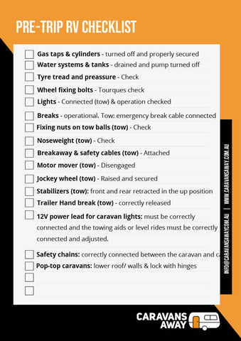 rv pretrip checklist