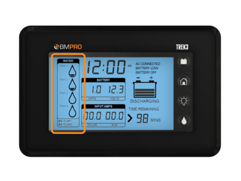 bmpro trek 3 screen